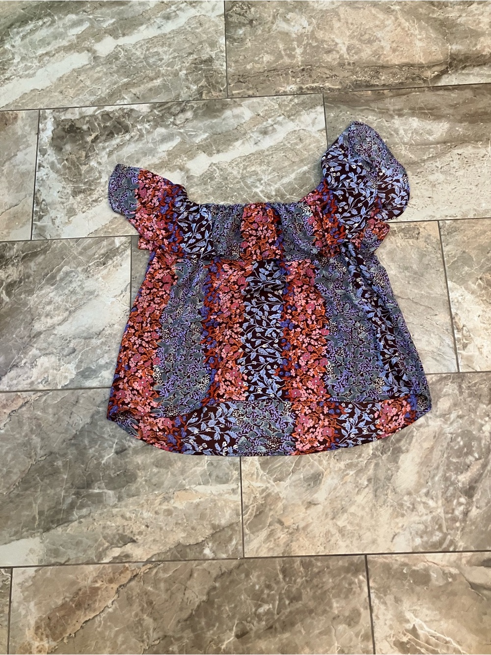 Maeve Anthropologie Vallita Floral Butterflies Top medium